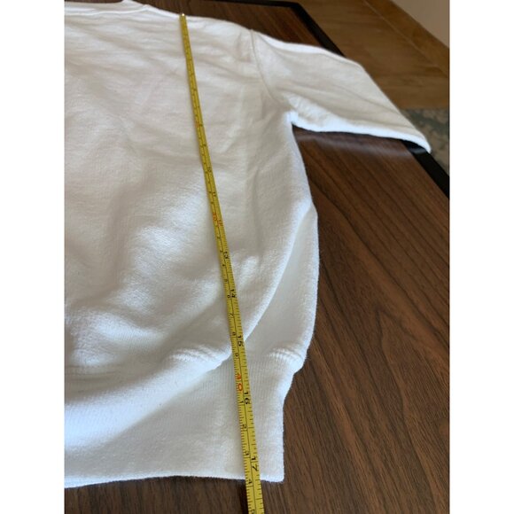 White Sweatshirt Pink Mini Heart Design Size XS Toddler Preowned - Picture 5 of 11